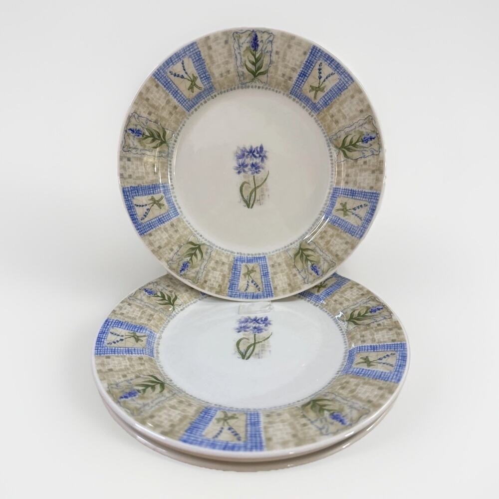 Set of 4 Pier 1 Imports Hydrangea Angleterre England 8" Salad Plates